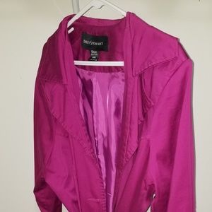 Fushia Trench Coat